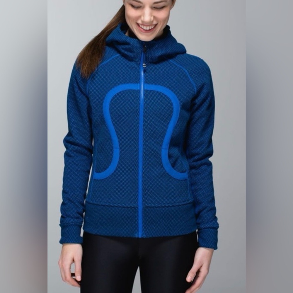 Lululemon Scuba Zip Up Hoodie - Double Diamond Baroque Blue